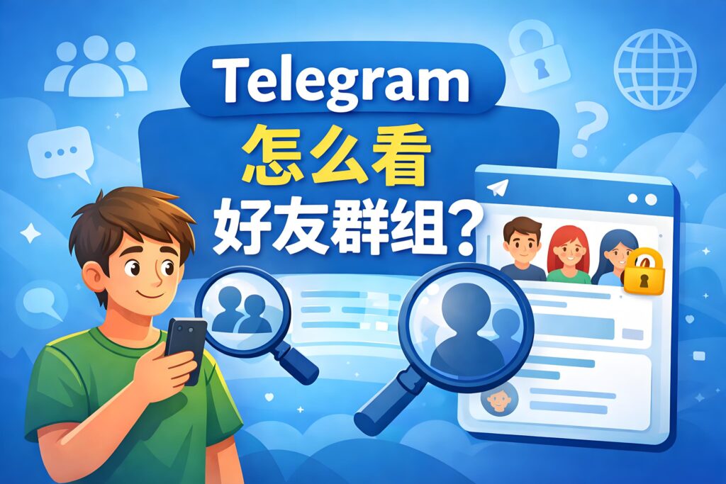Telegram怎麼檢視好友群組？