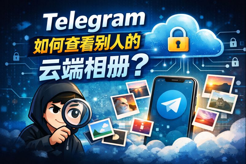 Telegram怎麼檢視別人的雲端相簿？